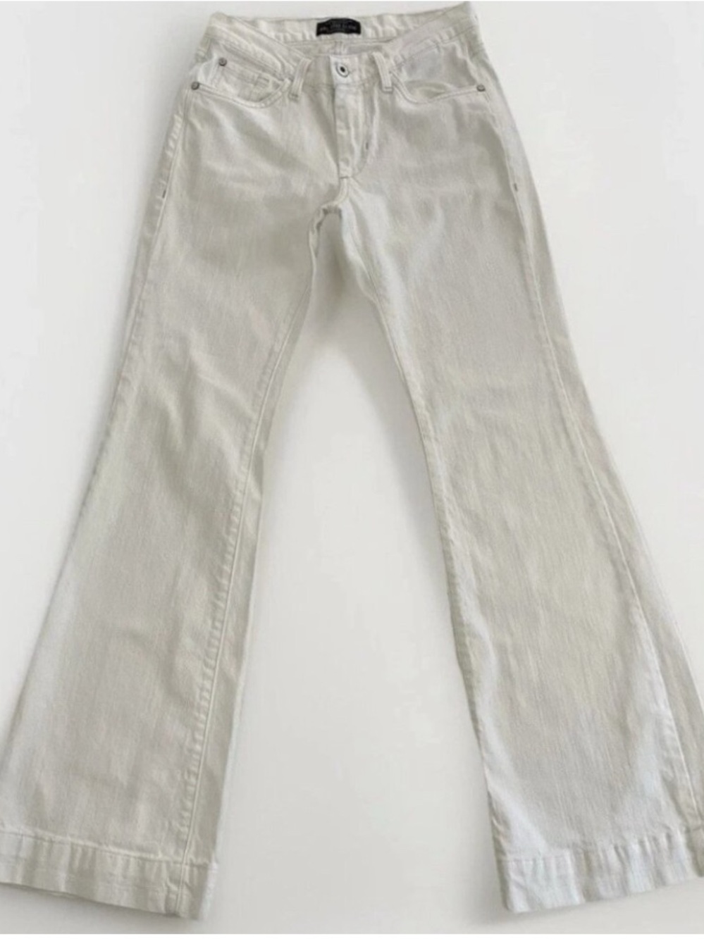 James Jeans White Flare Wide-Leg Denim